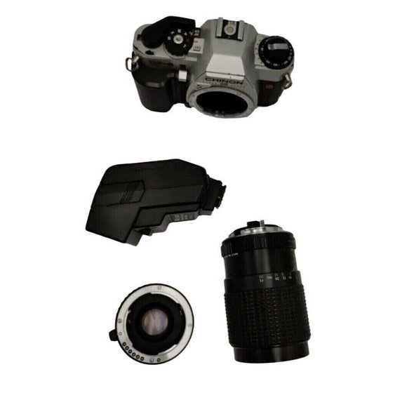 CHINON DP-5 Double Program SLR Film Camera Five Star MC 35-75MM Lens ProSpec 2X - Picture 10 of 11